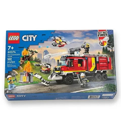 LEGO City Fire Command Truck 60374 Retired Sealed NIB 502 pcs 3 Minifigs 2023