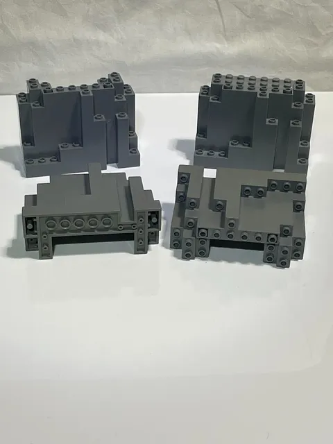 LEGO 4 Dark Blue Gray Rock Wall Panel 4x10x6  6082   E128