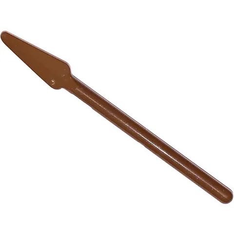 LEGO 8x Brown Minifigure, Weapon Pike / Spear - Handle with Round End inv.637