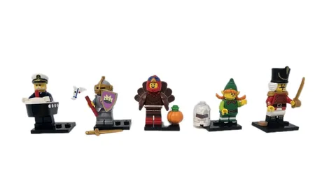 LEGO Minifigure Lot Castle Knight Elf Turkey Toy Soldier Captain w Accessories