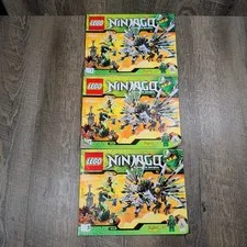 LEGO NINJAGO 9450 3 INSTRUCTION BOOKLETS MANUALS ONLY For The Dragon Set **READ