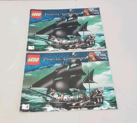 Lego Pirates of the Carrabean Set 4184 Instruction Manual Booklet 1 & 2 Ship