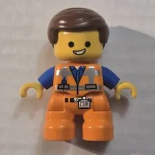 Lego Duplo Loose Figure EMMET BRUNETTE  Boy  2.5" FIGURE from THE LEGO MOVIE 2
