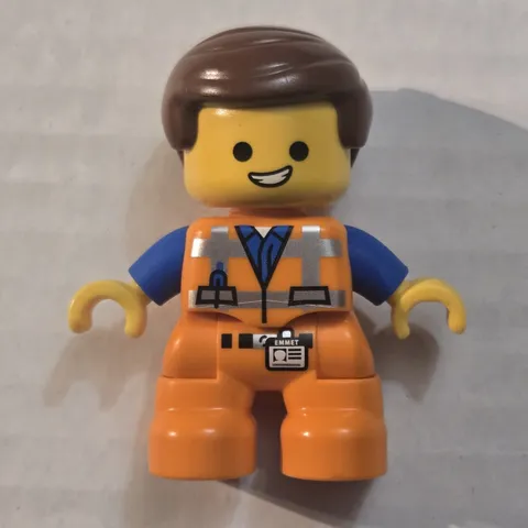 Lego Duplo Loose Figure EMMET BRUNETTE  Boy  2.5" FIGURE from THE LEGO MOVIE 2