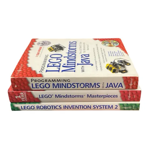 LEGO Robotics Lot of 3 Mindstorms Java Masterpieces Systems Technical Books Set
