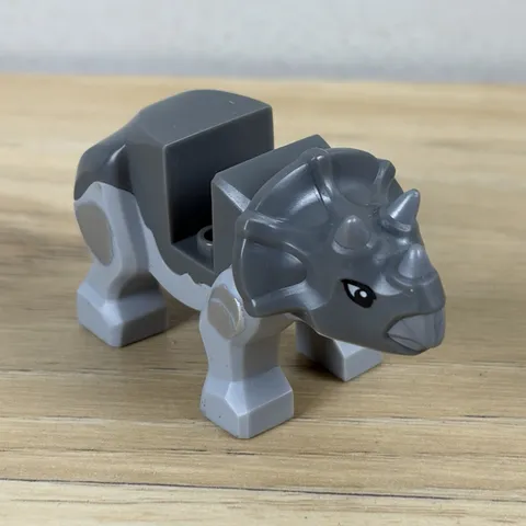Lego Light Bluish Gray Grey Dinosaur Triceratops Baby w/ Fixed Horns Part 646933