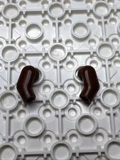 LEGO 981 & 982 Reddish Brown Minifigure Replacement Arms x2 - 1 Pair Left Right