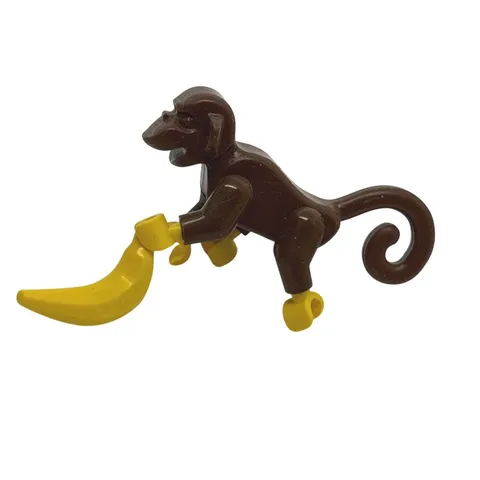 Lego Monkey Minifigure Animal Reddish Brown 2550c01 Pirates Banana Retired