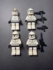 LEGO Star Wars Clone Trooper Clone Wars Minifigure Sw0201 And Gunner Sw0221