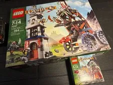 LEGO retired factory sealed sets: Castle 7037 Tower Raid & 5618 Troll Warrior. 