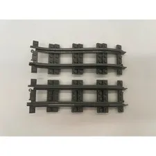 LEGO Dark Grey Train Track Ramp 5 Bricks Elevation - 2 pcs