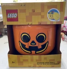 LEGO Halloween Pumpkin Storage Head Small JACK O LANTERN Container New 2021