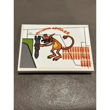 Lego Orange Hits Pattern Model Left Side Sticker Slope Republic Attack Gunship