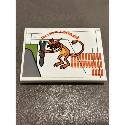 Lego Orange Hits Pattern Model Left Side Sticker Slope Republic Attack Gunship