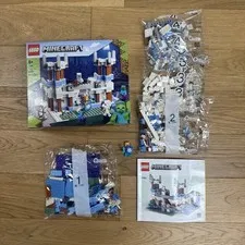 LEGO Minecraft The Ice Castle 21186 Incomplete Pieces Used