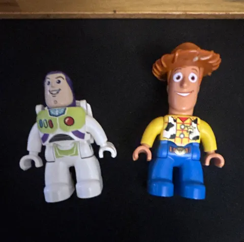 LEGO Disney Toy Story Minifigures Lot of 2 Buzz Lightyear & Woody