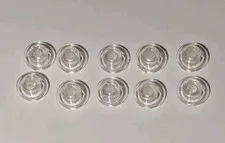 Lot of 10 Lego TRANS CLEAR 1x1 Transparent Round Plate Parts 1 x 1 pieces 4073