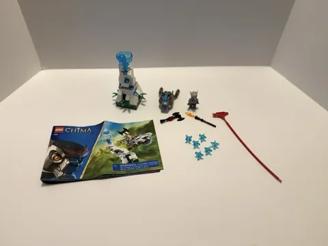 LEGO LEGENDS OF CHIMA: Ice Tower (70106) From 2013 99% Complete Missing Leaves