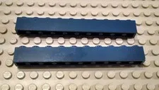 LEGO Lot of 2 Dark Blue 1x10 Brick Pieces