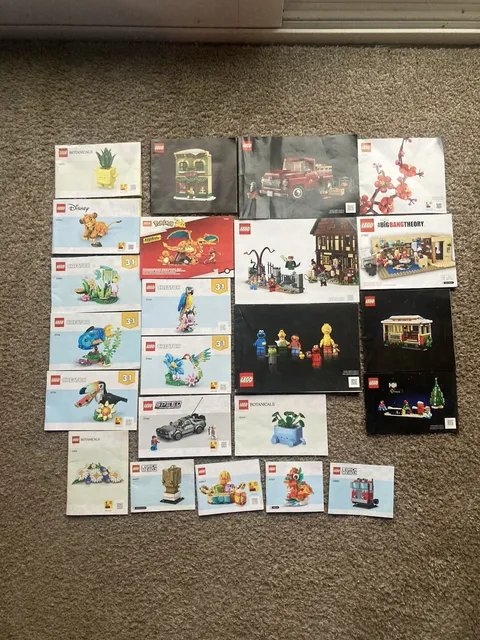 Lego Manual Lot Pokemon Big Bang Theory