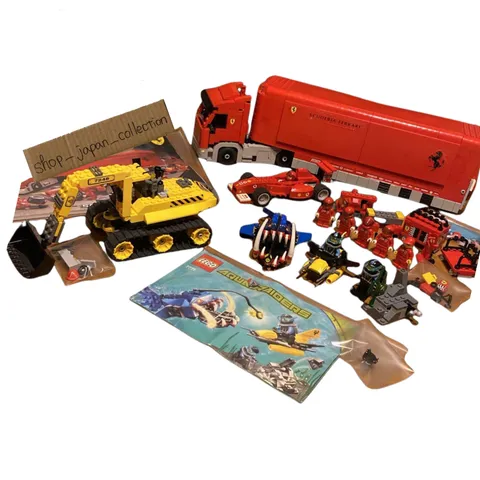 LEGO 8654 Scuderia Ferrari Truck 7248 Digger 7771 Angler Ambush Set without Box 