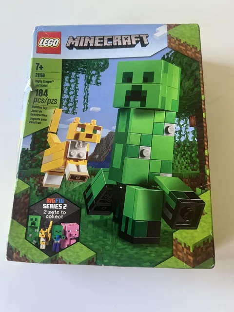 LEGO Minecraft: BigFig Creeper and Ocelot (21156) New