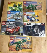 Mixed Lot (7) Lego Manuals