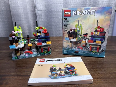 LEGO NINJAGO 40706 - Micro NINJAGO City Markets 100% Complete w/ Instructions