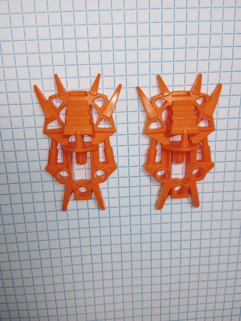 2 Bionicle Lego 53542 Foot Toa Inika Clawed Orange Genuine Lego retired WYSIWYG