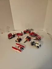 LEGO City Fire Truck  (4209) Semi Truck 2 Mini Figures Lot Of Lego Cars See Pics
