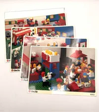 LEGO Dacta 9353 Large LEGO Theme Set Activity Cards Set of 4
