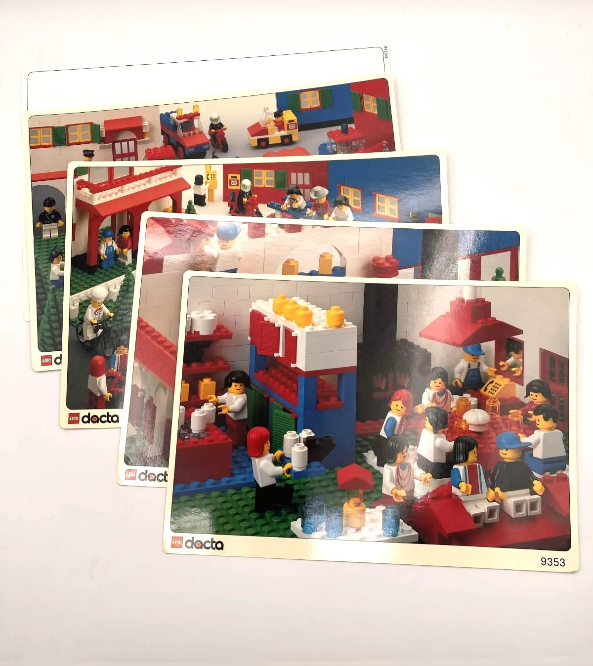 LEGO Dacta 9353 Large LEGO Theme Set Activity Cards Set of 4