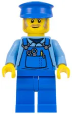 LEGO: Mechanic Blue Overalls Police Hat (twn361a)