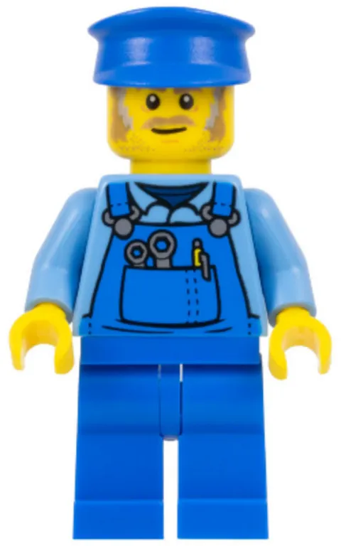 LEGO: Mechanic Blue Overalls Police Hat (twn361a)