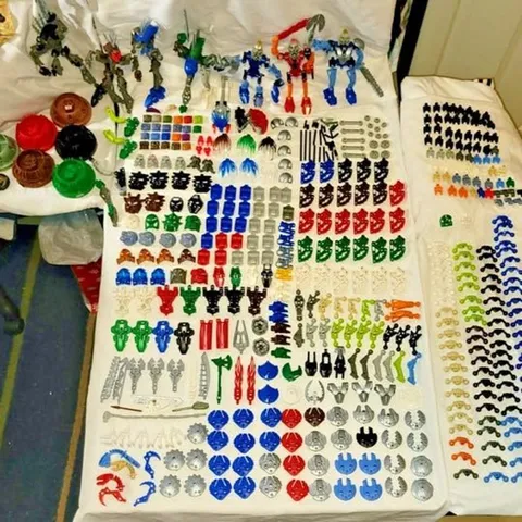 LEGO Bionicle Massive Lot – Figures, Masks, Armor, Limbs, Weapons, Parts, Tools