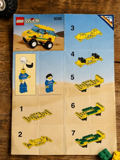 LEGO 6550 Outback Racer Instructions Manual Only 1997 Town Rally Vintage