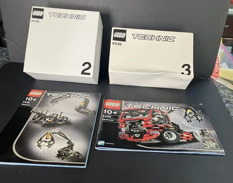 Lego Technic Partial PARTS for # 8436 with 2 Manuals