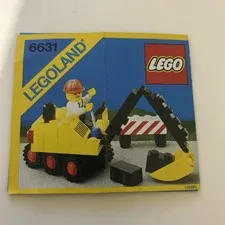 Lego 6631 Steam Shovel Instructions Only Vintage Legoland Manual 1985 Lego Town