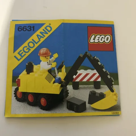 Lego 6631 Steam Shovel Instructions Only Vintage Legoland Manual 1985 Lego Town