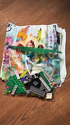 LEGO Elves RETIRED 41175 Fire Dragon's Lava Cave 441pc Bulk Lot Bag w/ Manual