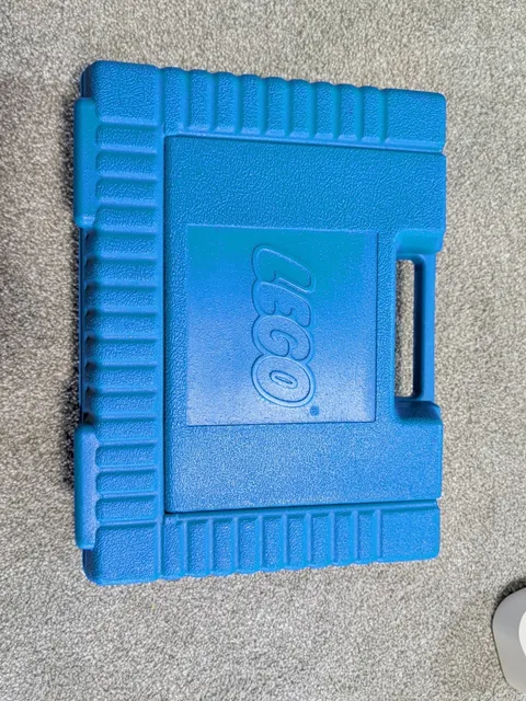 Vintage 1984 LEGO Blue Plastic Storage Carrying Case – Rare Retro Toolbox Style
