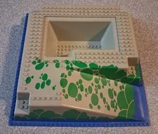 Lego Raised Baseplate #2552px4 Pirates 6276 6277 32x32 Ramp Pit Vtg. 1990's 
