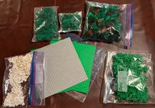 Huge LEGO Baseplate and Foliage Lot (Spruce Trees, Leaves, Bushes, and More)