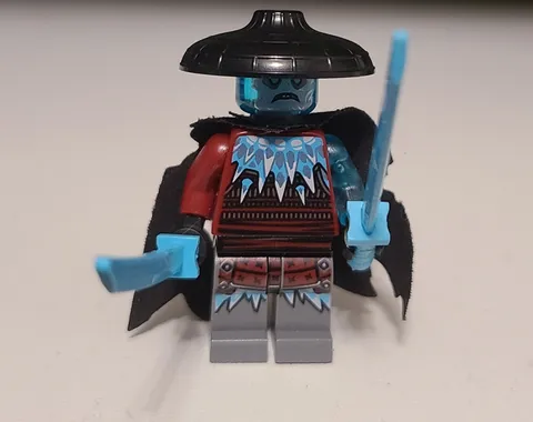 Lego Minifigure Ninjago Blizzard Sword Master + Cape 70676 70678 njo0525
