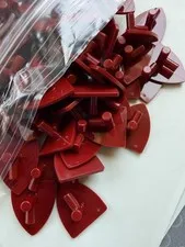 LEGO-NEW-#3846-DARK RED-SHIELD OVAL/5 PIECES