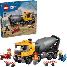 LEGO City Cement Mixer Truck Building Toy 60478🎁Kids Gift