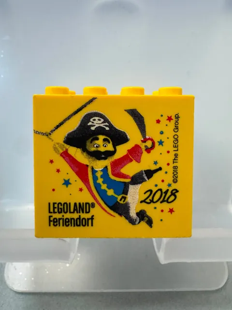 LEGO collector's brick special brick 2x4x3 yellow Legoland pirates holiday village 2018