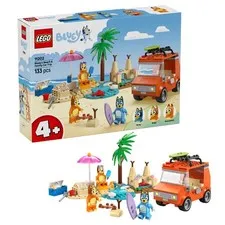 LEGO Bluey: Bluey’s Beach & Family Car Trip - Toddler Learning Toy Multicolor