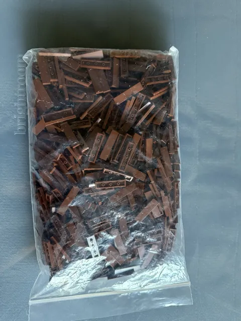 lego lot of new reddish brown 1x4 tiles Part 2431, Lego Castle, Medieval, Forest