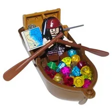 LEGO Pirates of the Caribbean Jack Sparrow Rowboat Treasure Boat Minifigure Lot
